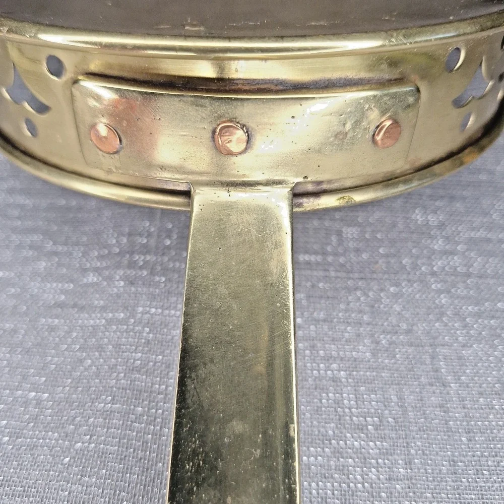 Vintage Victorian Arts &‎ Crafts Brass Candle Night Chamber Stick England Copper